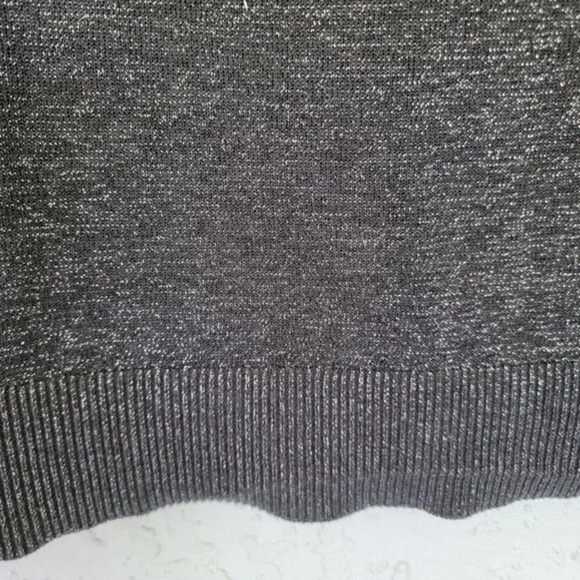 Michael Michael Kors Off The Shoulder Top Womens Size M Gray Silver Metallic - Picture 6 of 11